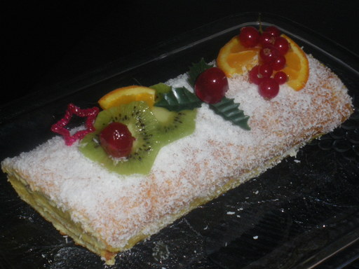 Recette Bûche exotique à l ananas