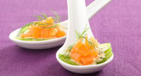 Tartare aux deux saumons